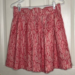 Blue rain Scalloped Lace Skirt